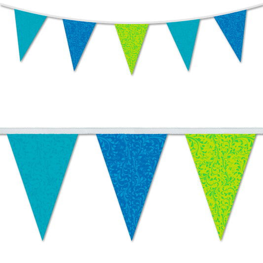 Wedding Day Fleurette Design - Turquoise Royal Blue & Lime