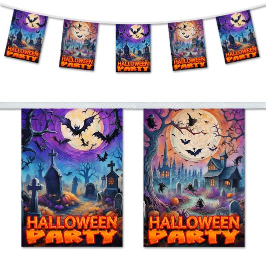 Halloween Party Bunting - A5