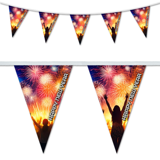 Happy New Year Fireworks Party Bunting