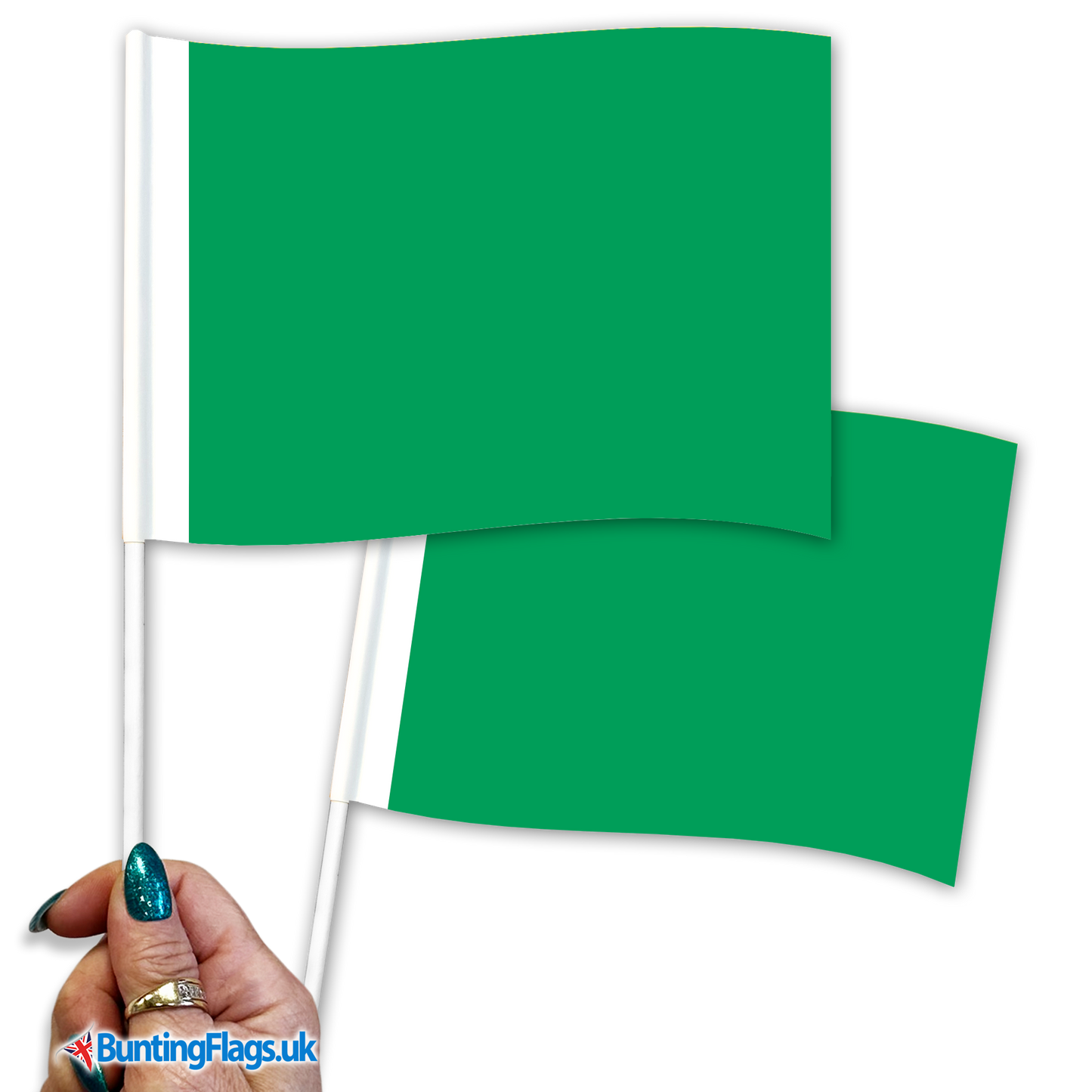 Libya hand waving flags