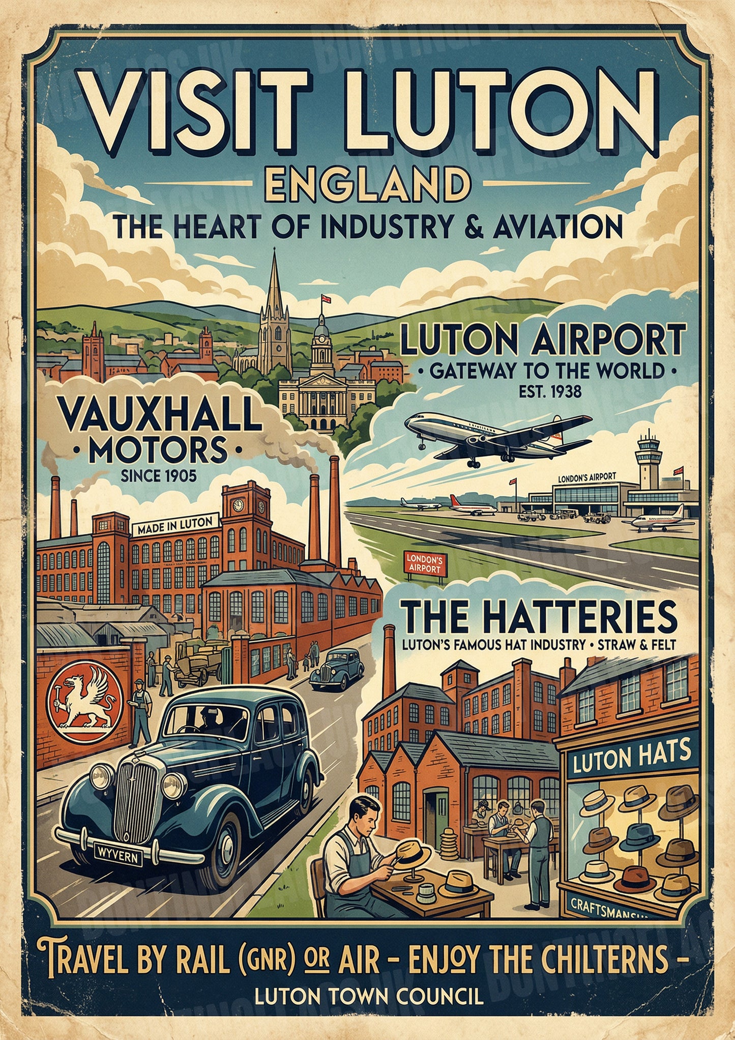 Visit Luton – Heart of Industry & Travel – Vintage Travel