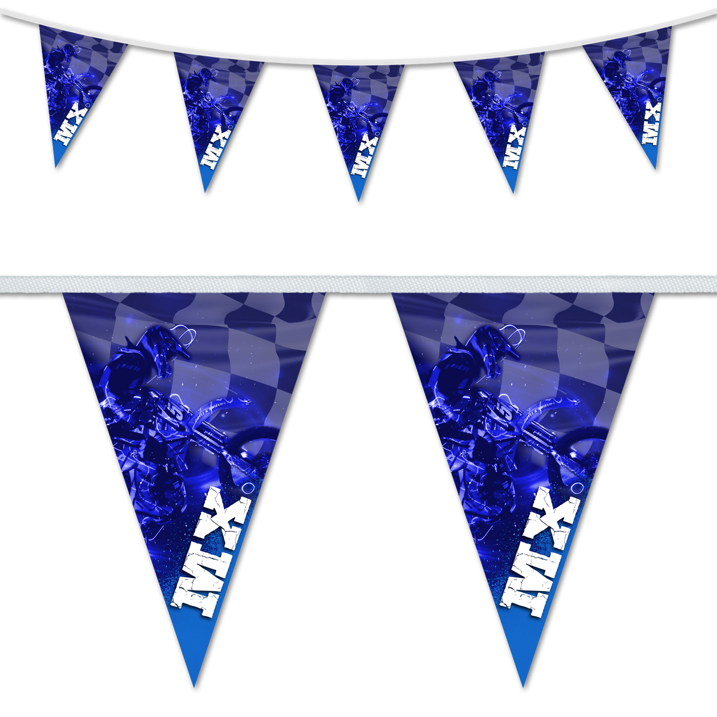 MX Blue Triangular Bunting