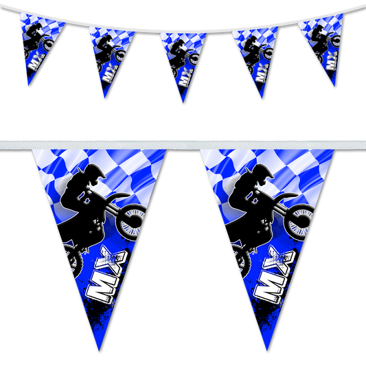 MX Bold Blue Triangular Bunting