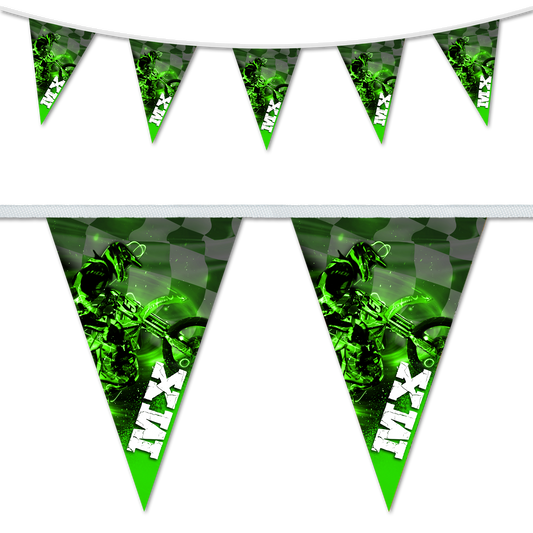 MX Green Triangular Bunting