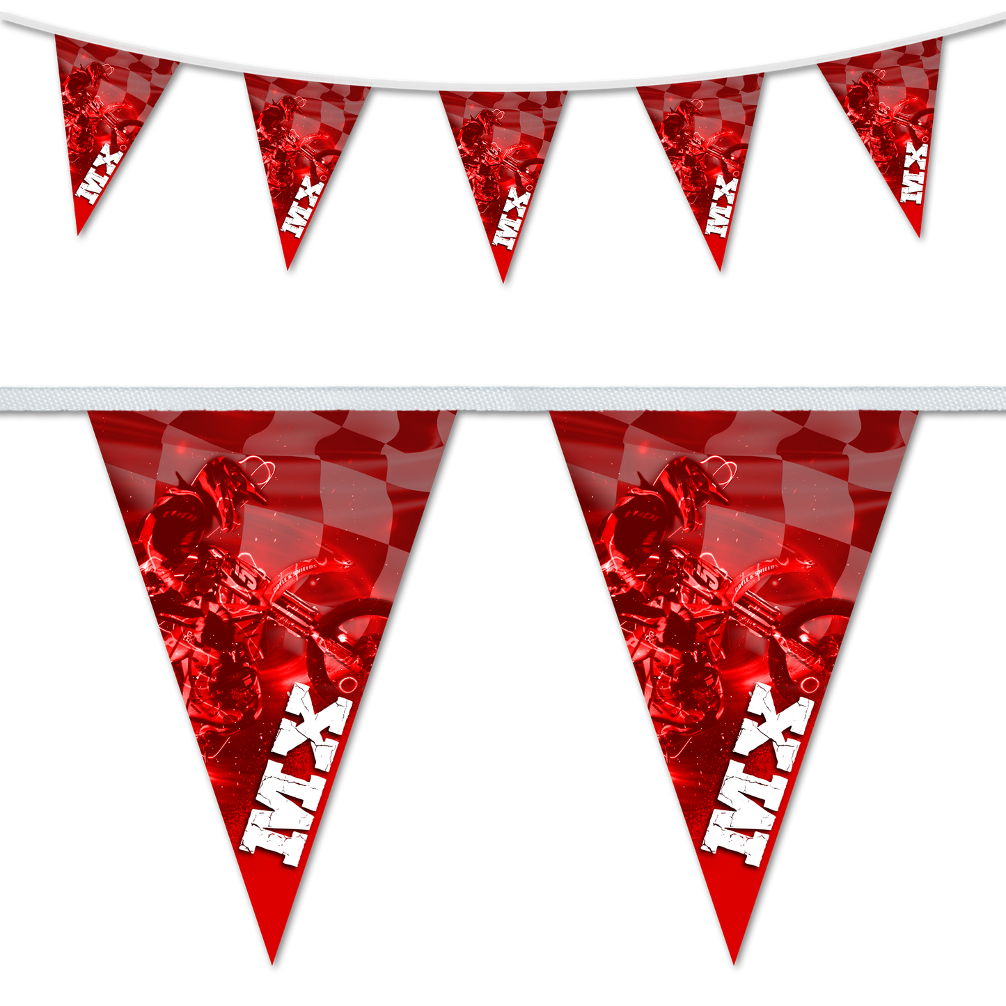 MX Red Triangular Bunting