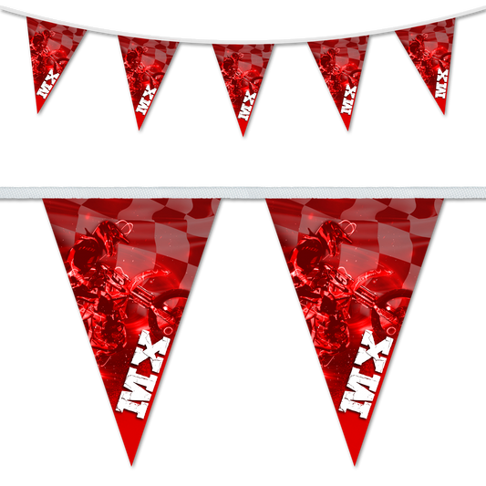 MX Red Triangular Bunting