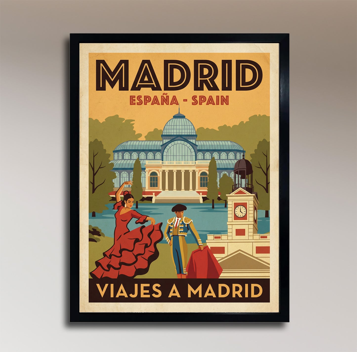 Madrid: España – Vintage Travel Poster