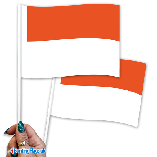 Monaco hand waving flags