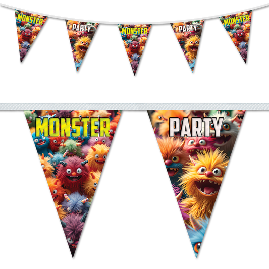 Birthday Party Bunting Monster Party Design