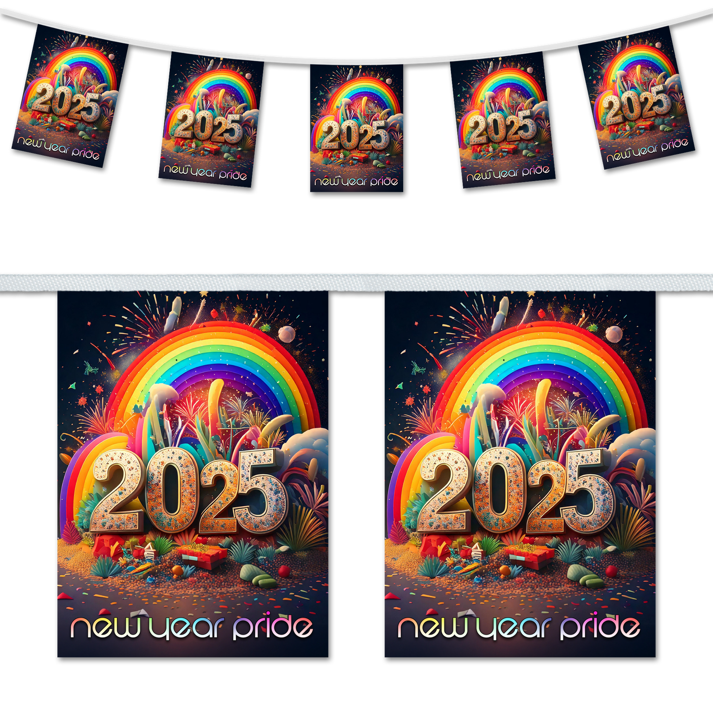 New Year Pride 2025 Bunting