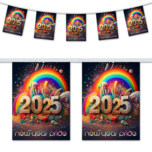 New Year Pride 2025 Bunting