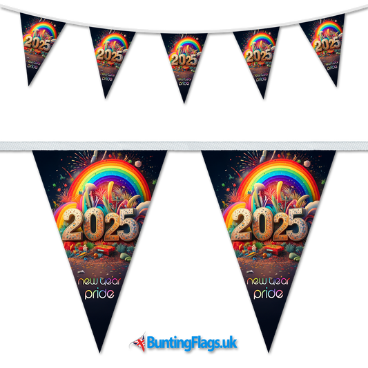 New Year Pride 2025 Triangular Bunting