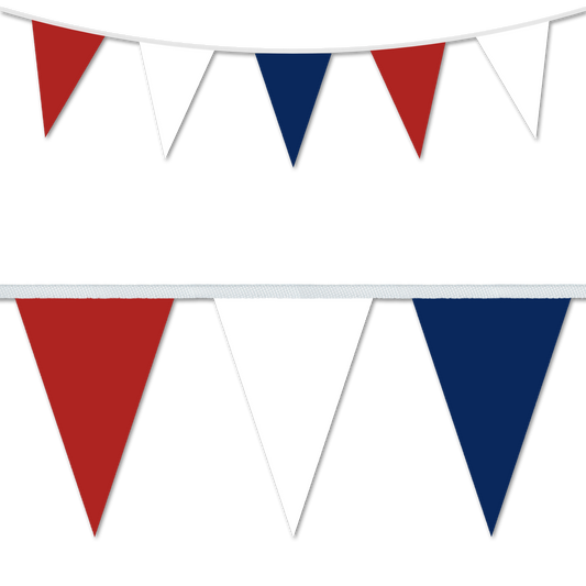 PVC Bunting Red White & Blue