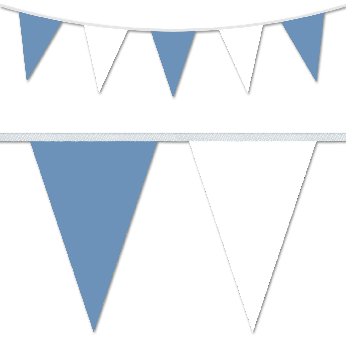 PVC Bunting Sky Blue & White