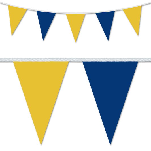 PVC Bunting Yellow & Blue