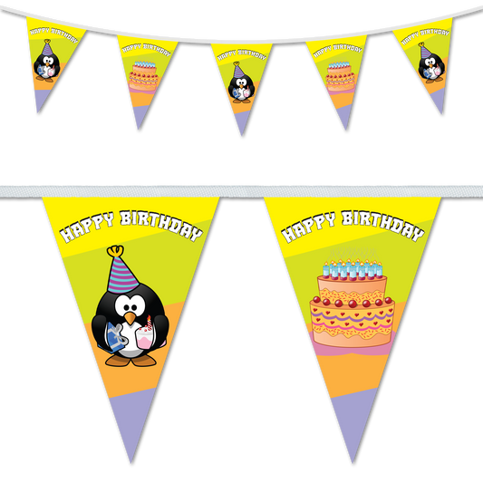 Penguin & Cake Birthday Bunting