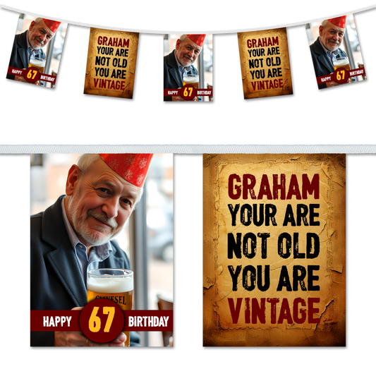 You Are Vintage Personalised Bunting