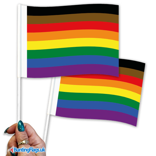 Philadelphia Pride Hand Waving Flag
