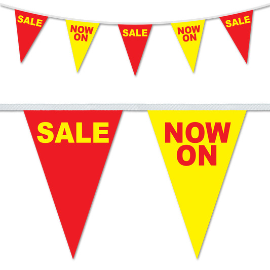 Sale Now On Red & Yellow Bunting