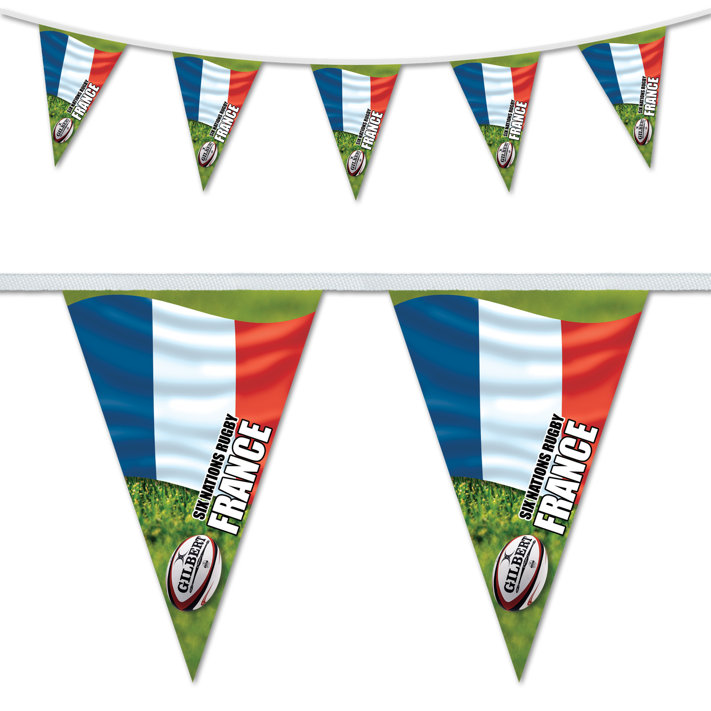 France Six Nations Rugby Triangular Bunting