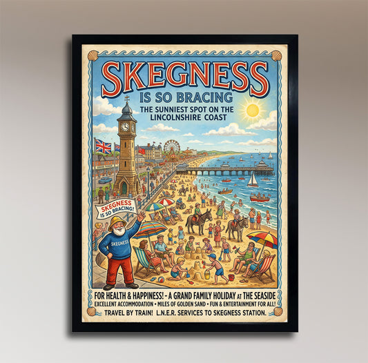 Skegness – Is So Bracing! – Vintage Travel Poster