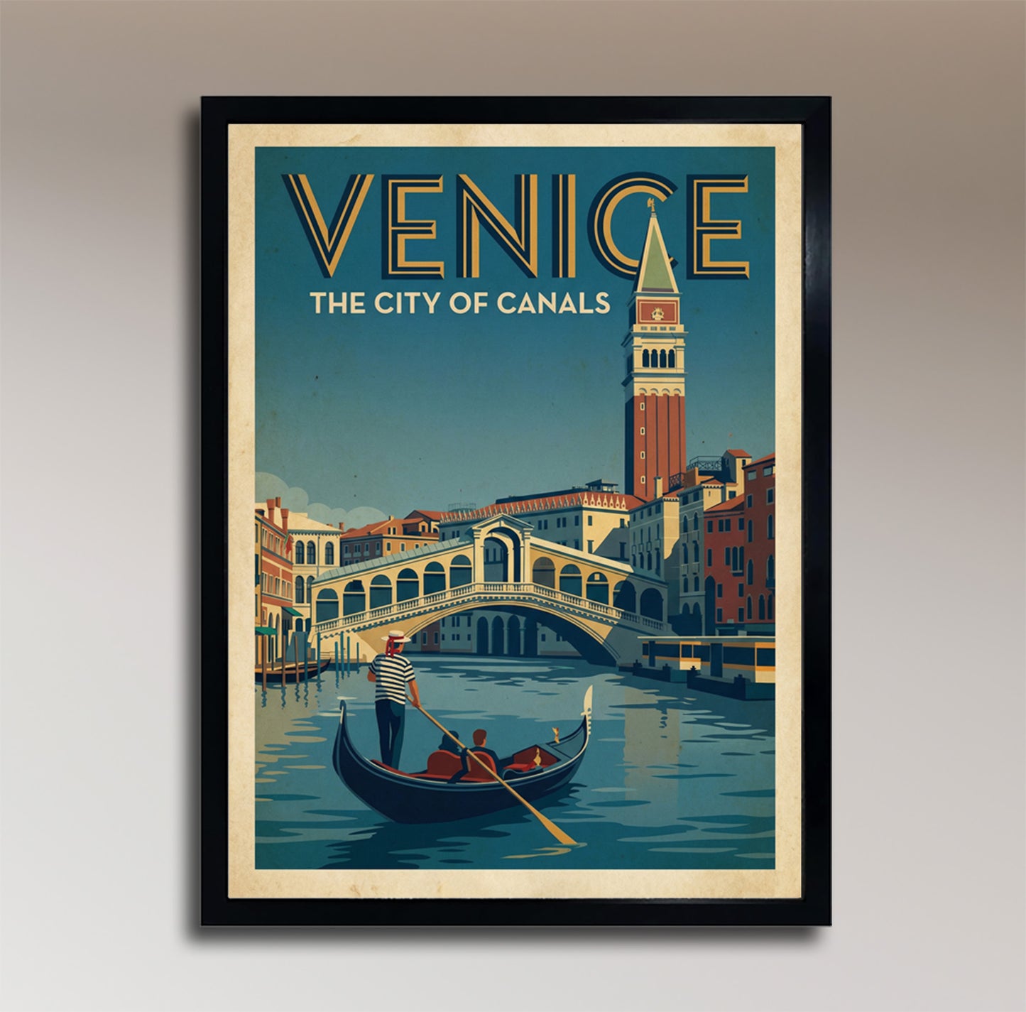 Venice: The City of Canals – Vintage Travel Poster