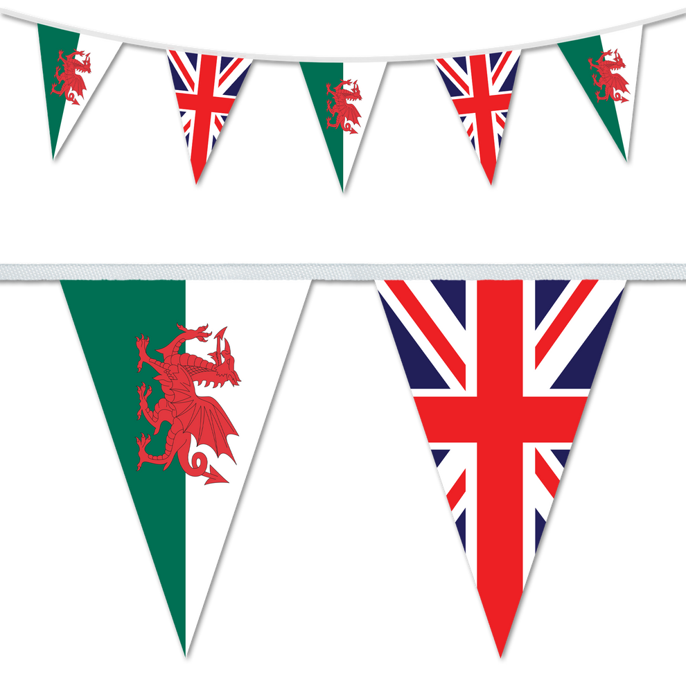 Wales and Union Flag – BuntingFlags.uk