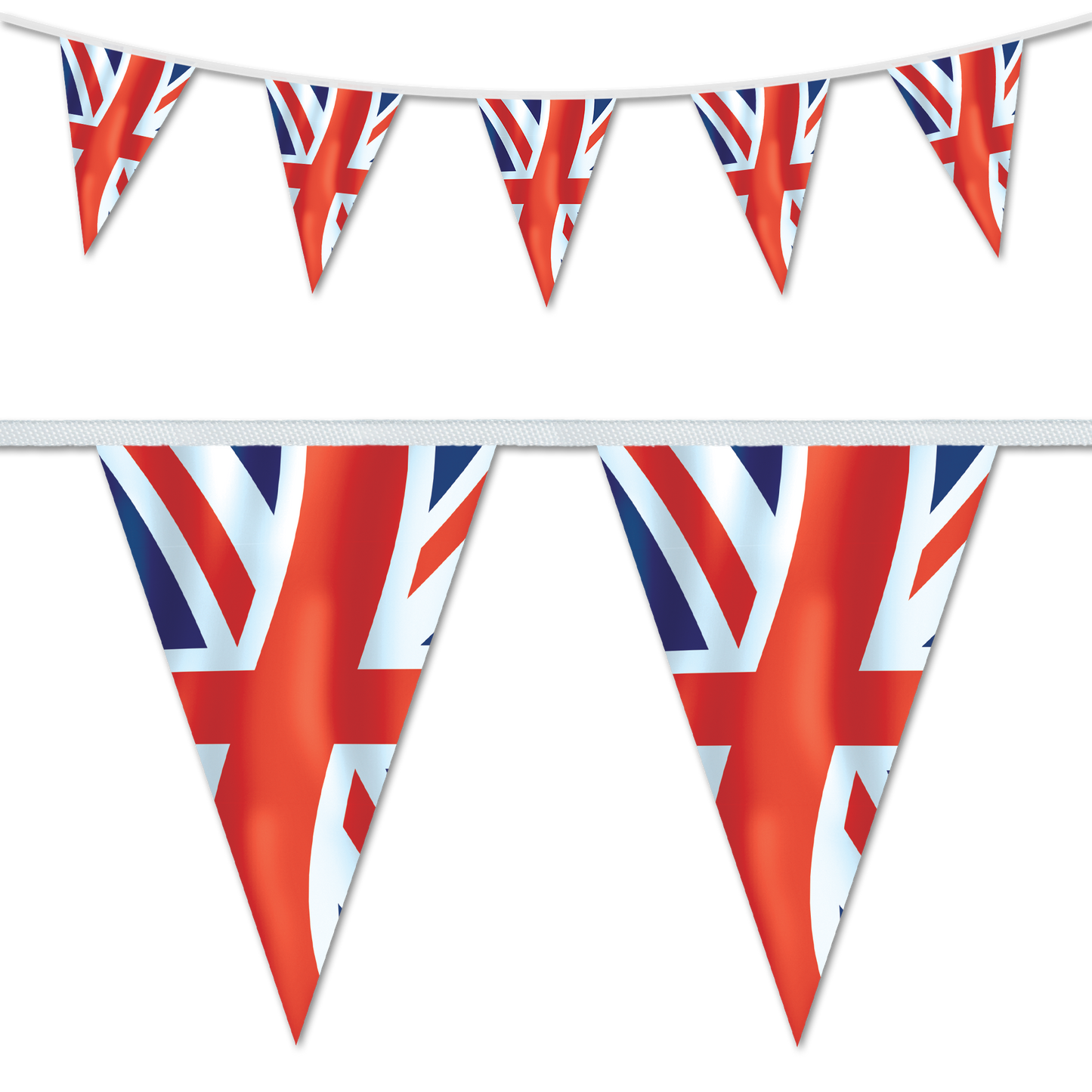 Union Jack Wavy 200x300mm Triangular Bunting