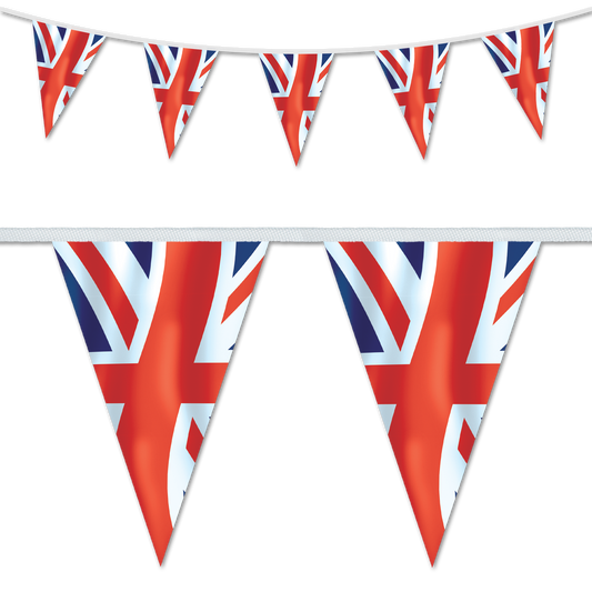 Union Jack Wavy 200x300mm Triangular Bunting